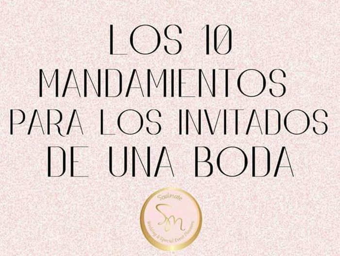 10 mandamientos para los invitados - 1