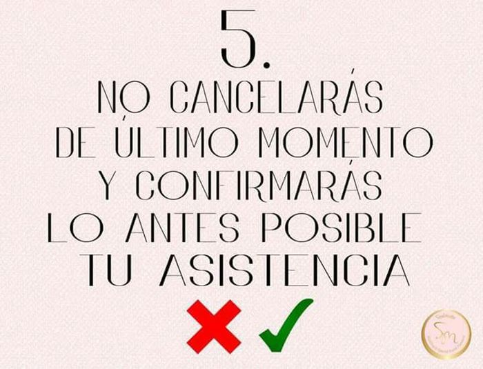 10 mandamientos para los invitados - 6