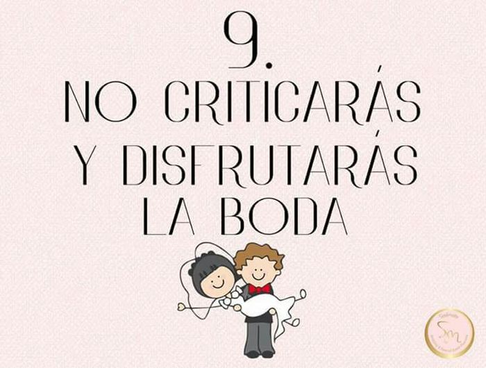 10 mandamientos para los invitados - 10