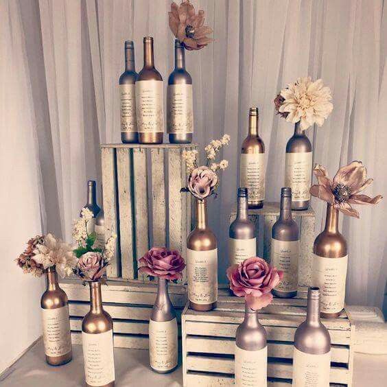 Decoración con botellas 🍾💕 11
