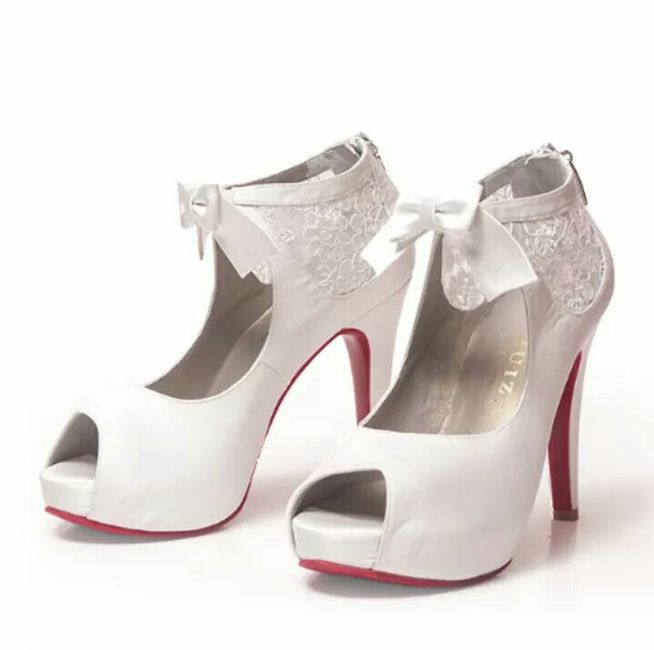 Zapatos  de novia  blancos - 3