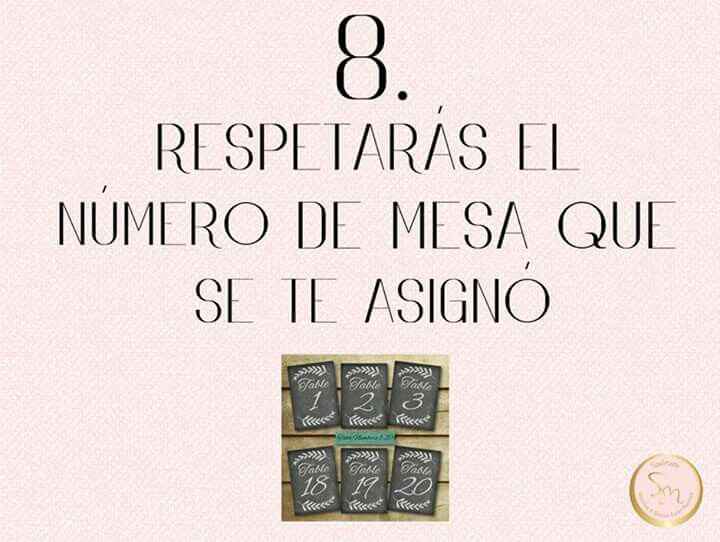 10 mandamientos de invitados - 9