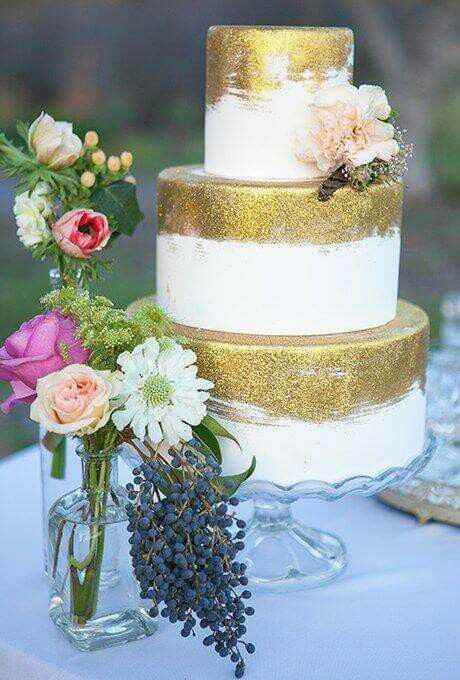 Pasteles de boda de oro💫 - 4