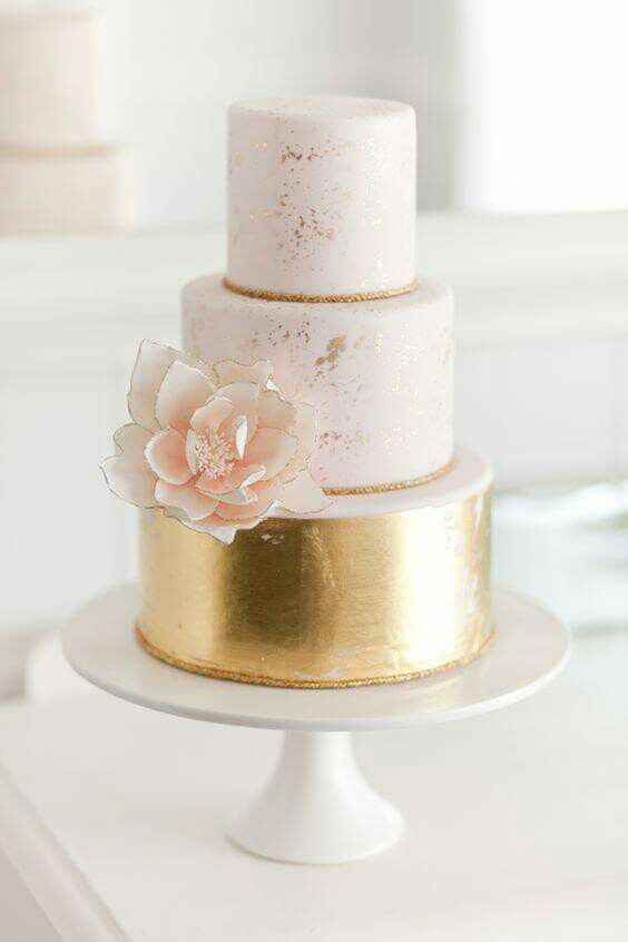 Pasteles de boda de oro💫 - 5