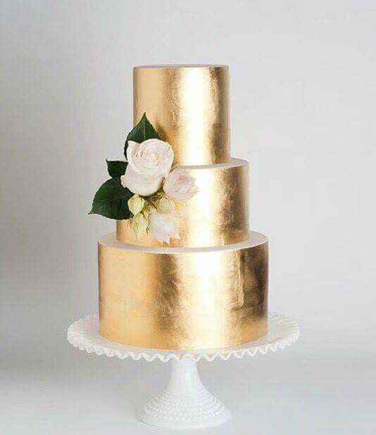 Pasteles de boda de oro💫 - 8