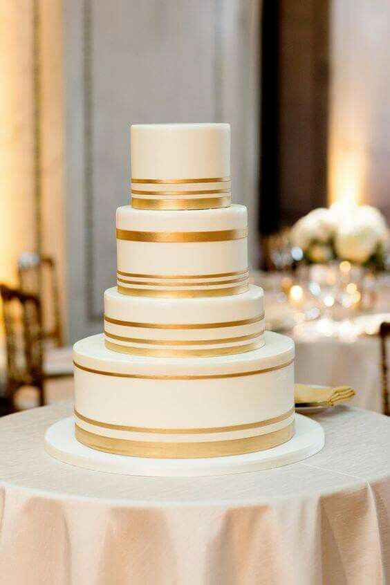Pasteles de boda de oro💫 - 9