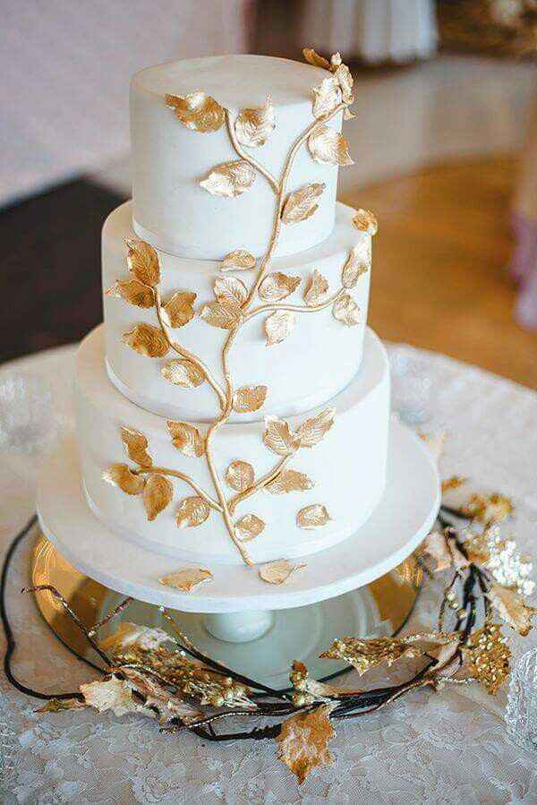 Pasteles de boda de oro💫 - 10