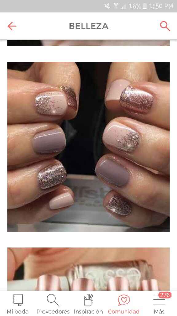 Uñas rose gold - 1