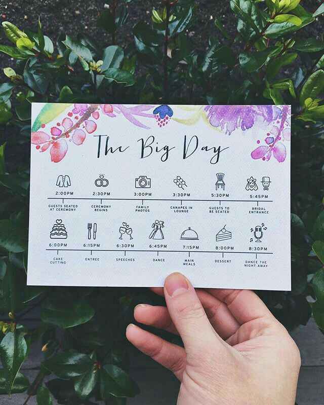 Ayuda. Programa de boda. - 3