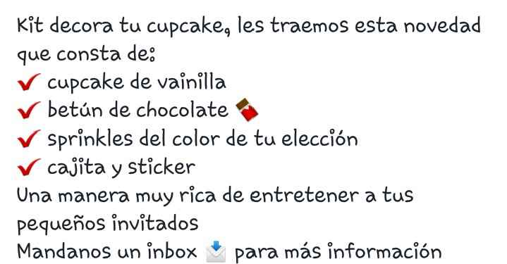 Kit decora tu Cupcake 👦👧 - 3