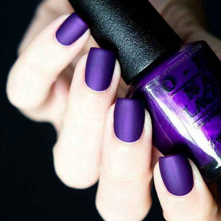 Uñas en morado💜 - 5