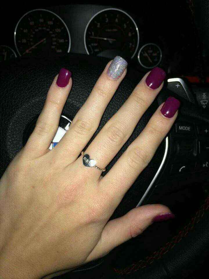Uñas en morado💜 - 7