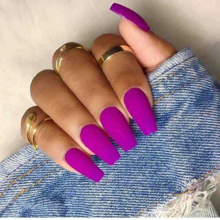 Uñas en morado💜 - 11