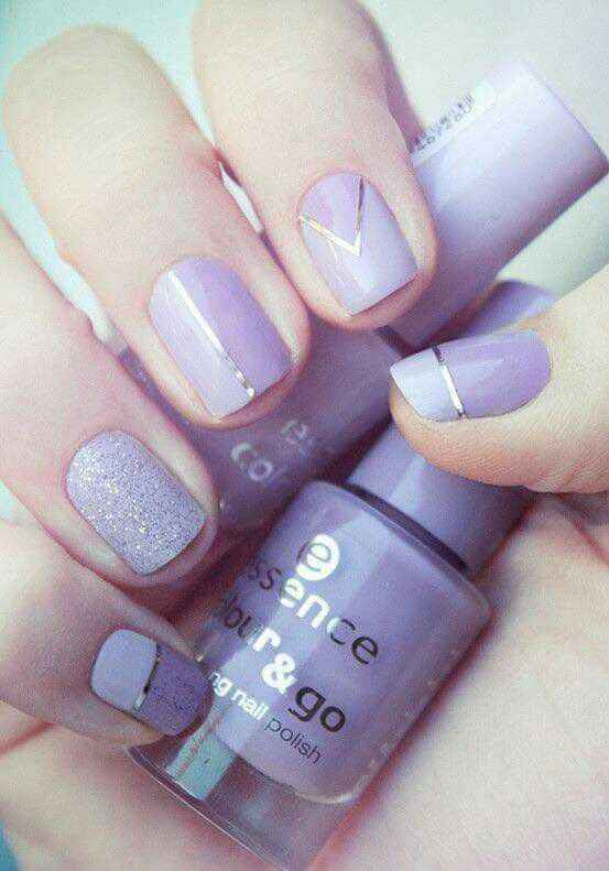 Uñas en morado💜 - 18