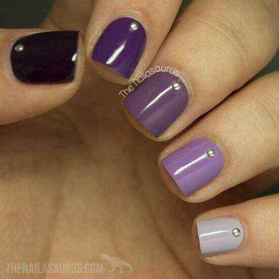 Uñas en morado💜 - 20