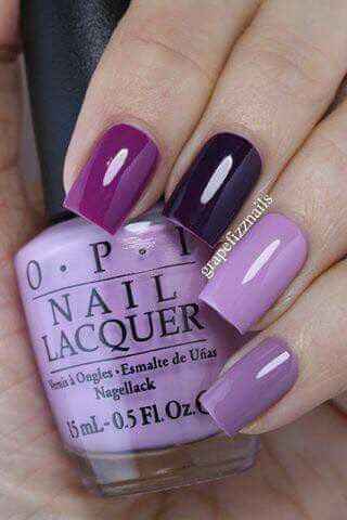 Uñas en morado💜 - 21