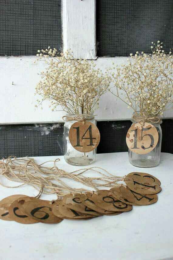 💕números  de mesa diy💕 - 8