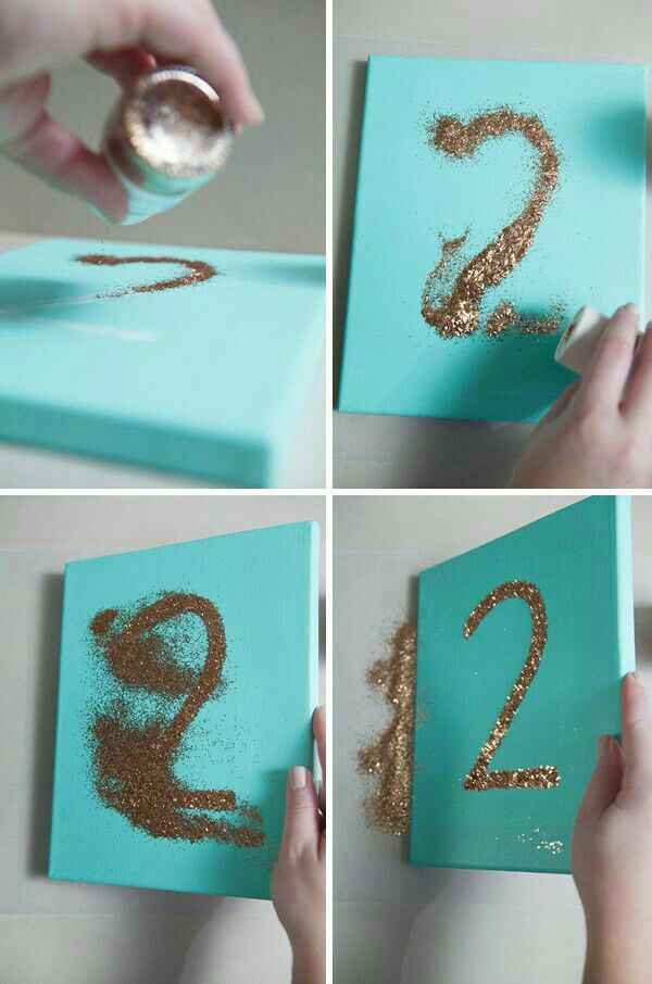 💕números  de mesa diy💕 - 13
