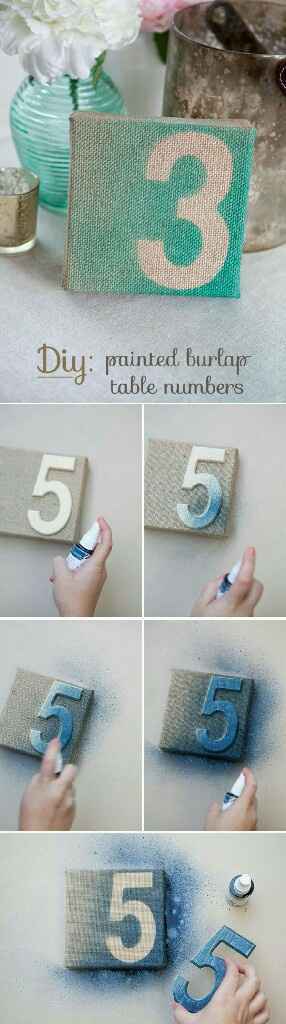 💕números  de mesa diy💕 - 14