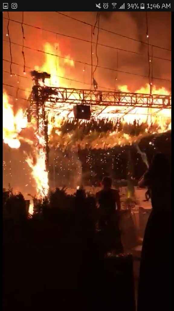 Se incendia  boda con chispero - 3