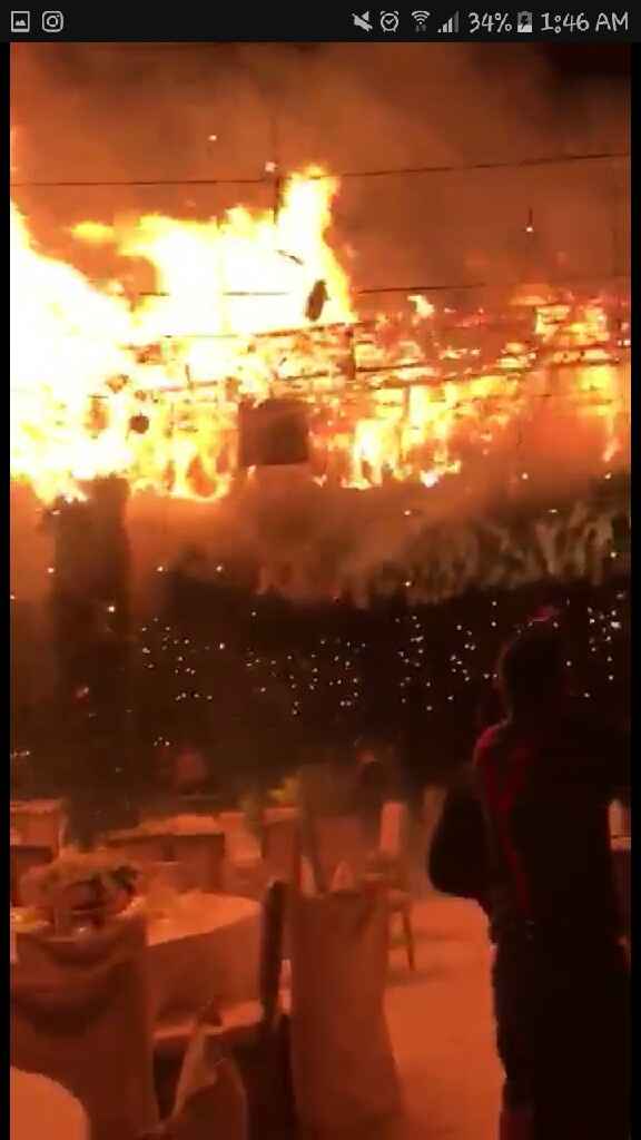 Se incendia  boda con chispero - 4