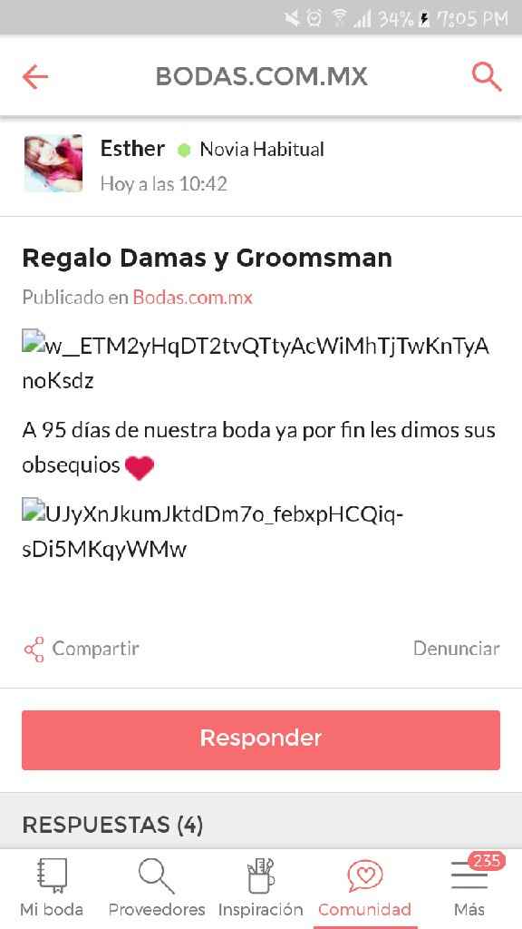 Regalo Damas y Groomsman - 1