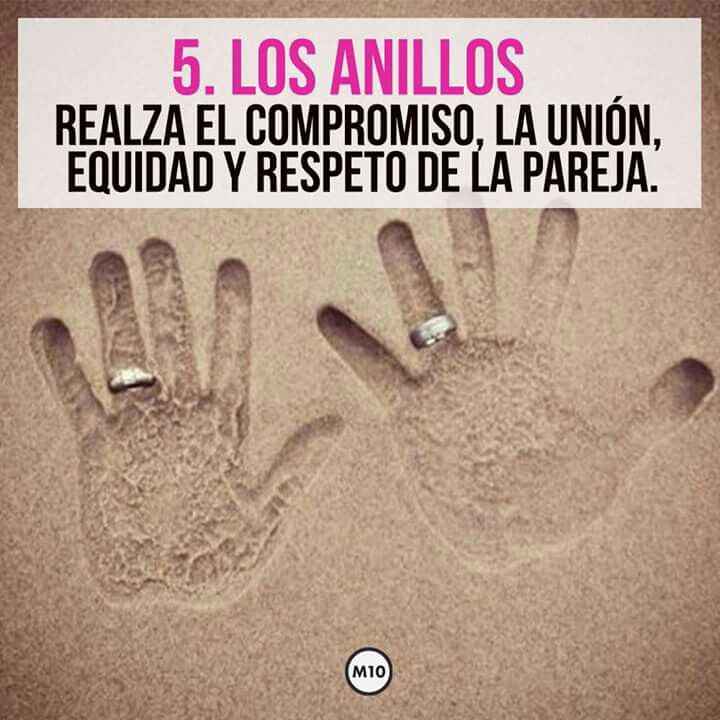 Elementos  de boda  y sus significados. - 6