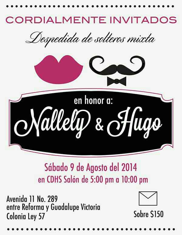 Invitaciones despedida mixta - 4
