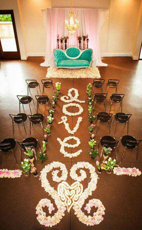 10 pasillos de boda creativos 💗 - 5