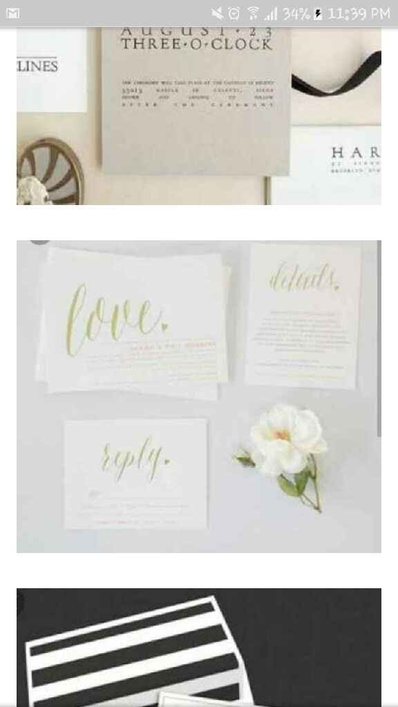 Invitaciones de Estilo Minimalista 📃 - 1