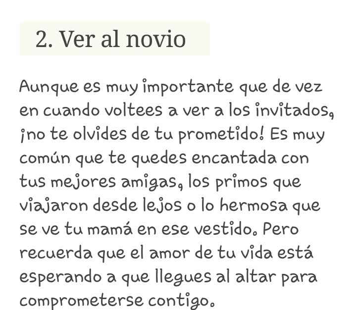 5 cosas q debes hacer en la  ceremonia - 3
