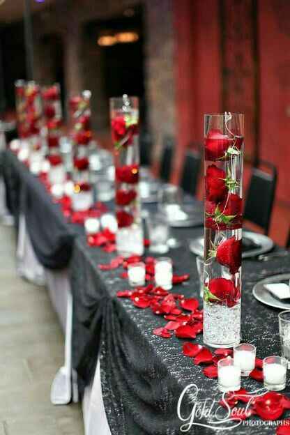 Boda Rojo&gris ❤ - 4