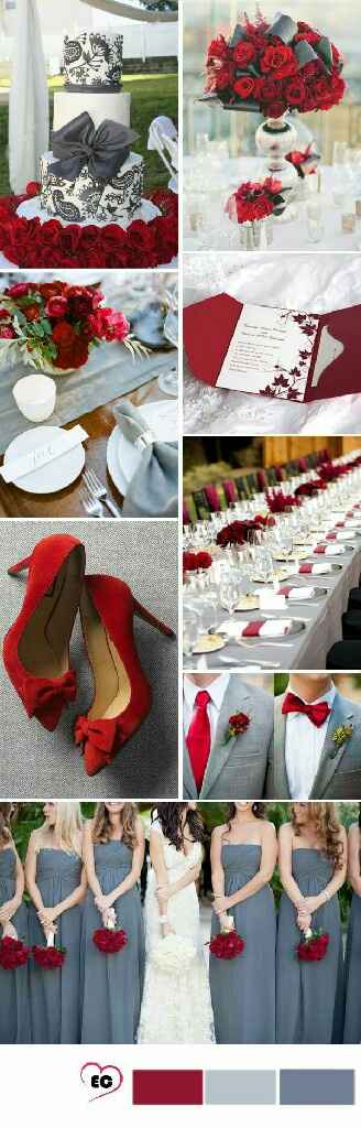 Boda Rojo&gris ❤ - 10
