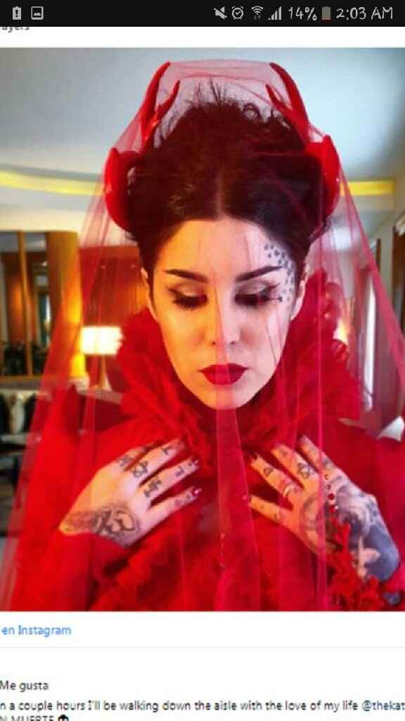 ❤kat Von d la novia  de rojo❤ - 3