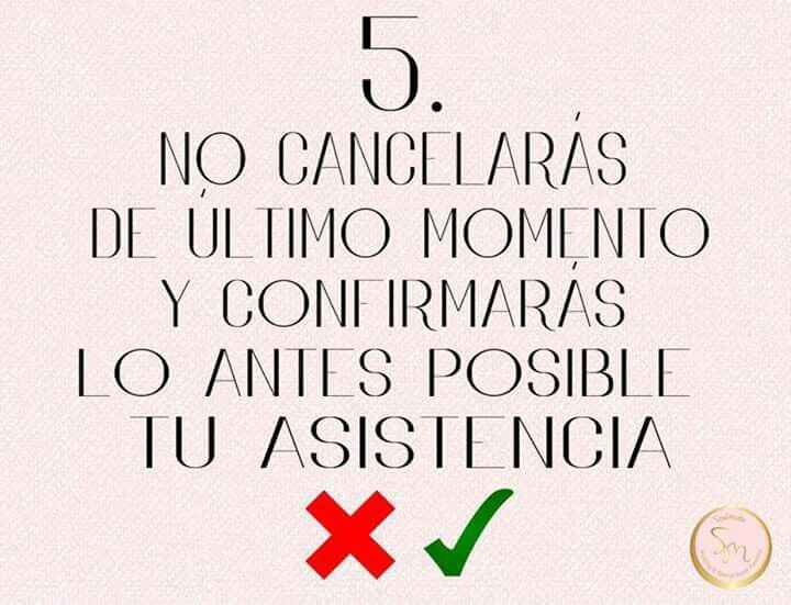 10 mandamientos para los invitados - 6