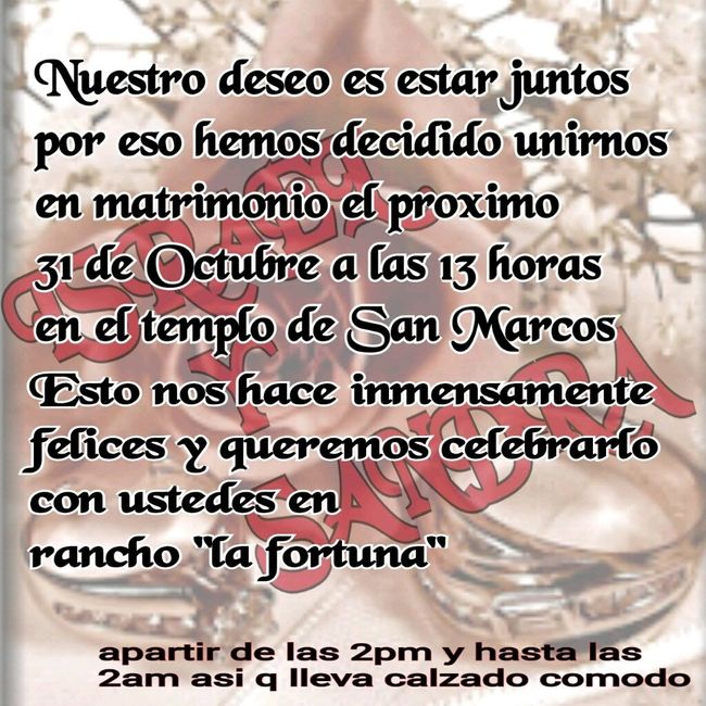 Boceto de invitaciones - 1