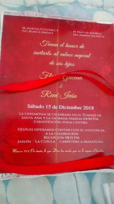Ya tengo mis invitaciones a 16 días 😁 - 4