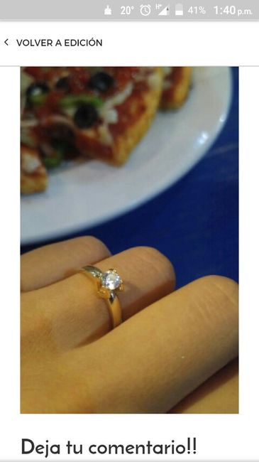 a presumir su anillo 💍 - 1