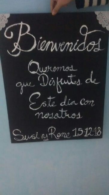 Mi cartel de bienvenida - 2