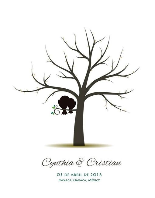 Árbol de huellas enlace civil