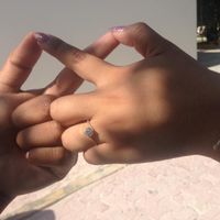 Este es mi anillo al día siguiente de la propuesta  :D
