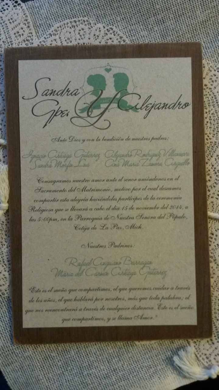 invitacion en madera