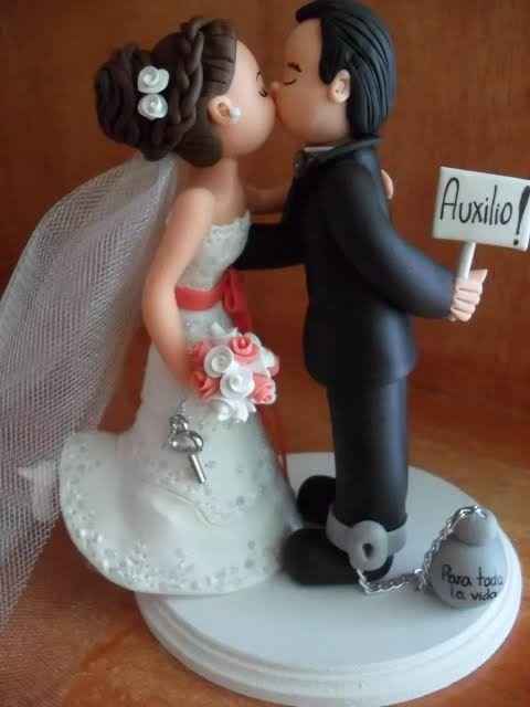Figuras decoración pastel 👰🏼🤵🎂 - 5