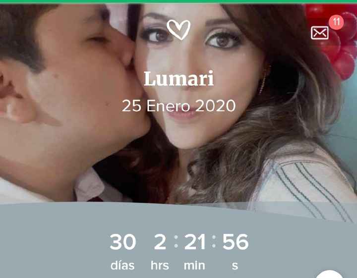 a un mes de nuestra boda! Que emoción! 💒💌💏 - 1