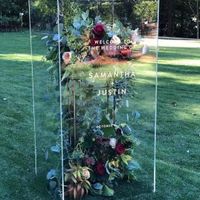 Letreros de cristal... innovación 💐😍 decoración - 2