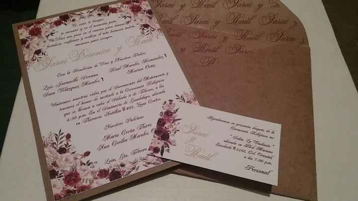 Les presento mis invitaciones !!!!!😗😚😍 - 1