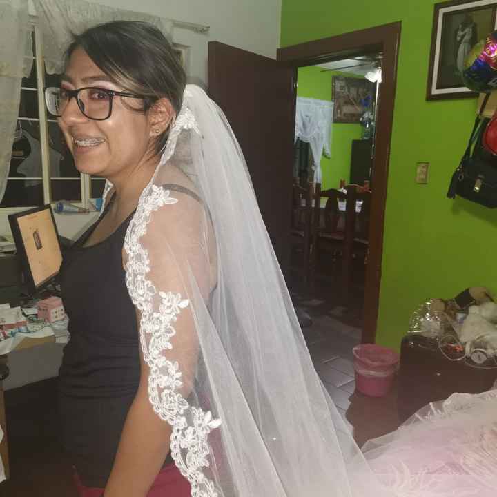 Mi velo de aliexpress en la boda - 1
