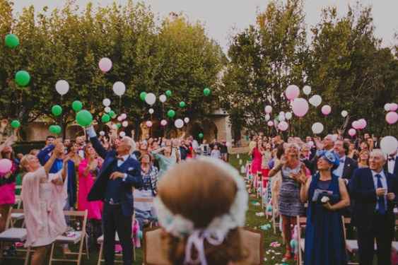 ceremonia con globos