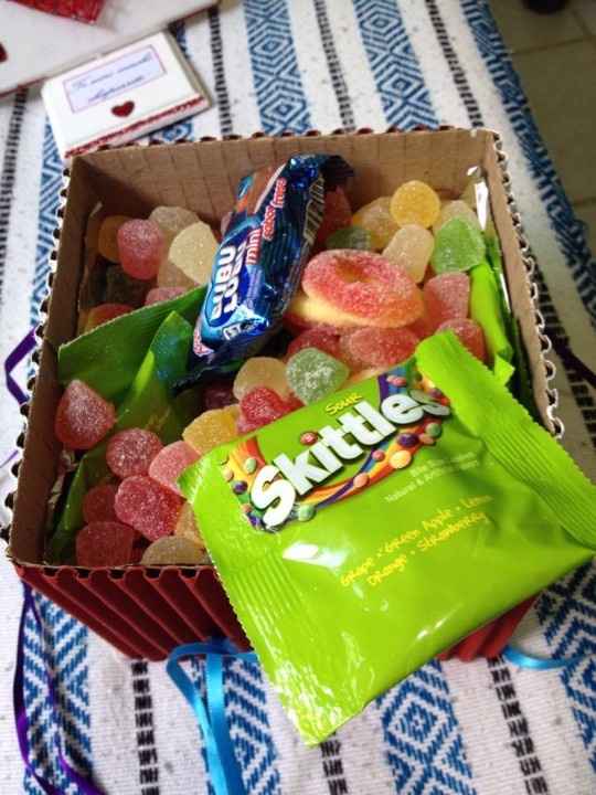 interior de cajita dulcera 