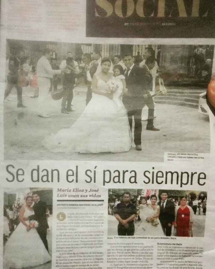 Mi boda salio en el periodico(: - 1